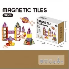 Магнитный конструктор BabyToys 68 деталей разноцветный