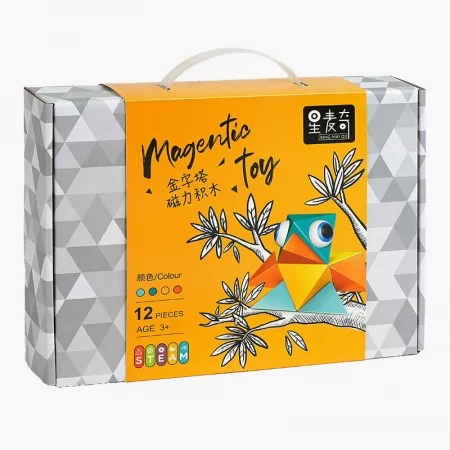 Магнітний конструктор BabyToys 12 деталей різні кольори Магнітний конструктор BabyToys 12 деталей різні кольори