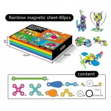 Магнитный конструктор BabyToys 80 деталей для детей от 3 лет