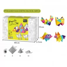 Магнитный конструктор BabyToys XC-D 3, 38 деталей для детей