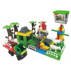 Конструктор сюжетный Ферма, 202 элемента, в пластиковом боксе, Doloni Toys 013888/06 Конструктор сюжетный Ферма, 202 элемента, в пластиковом боксе, Doloni Toys 013888/06