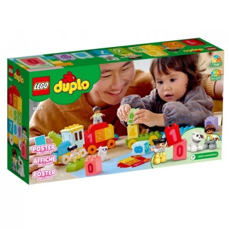 Конструктор LEGO DUPLO Поезд с цифрами Учимся считать, 23 детали 10954