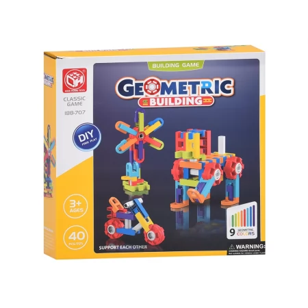 Конструктор пластиковый Geometric Building 188-707, 40 деталей Конструктор пластиковый Geometric Building 188-707, 40 деталей