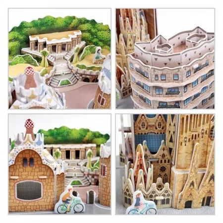 3D пазл CubicFun City Line Барселона MC256h