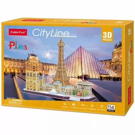 3D пазл CubicFun City Line Париж MC254h