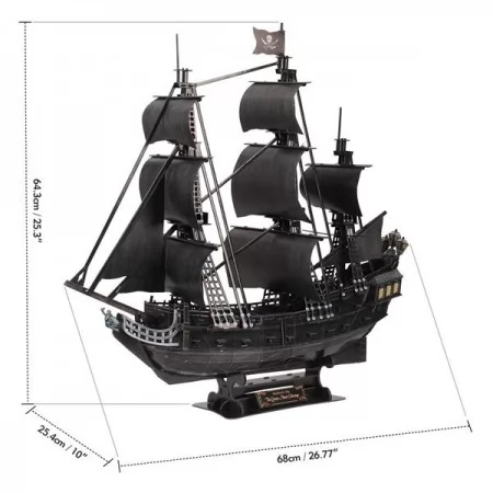 3D пазл CubicFun Корабль Черной Бороды Месть Королевы Анны большой T4018h 3D пазл CubicFun Корабль Черной Бороды Месть Королевы Анны большой T4018h