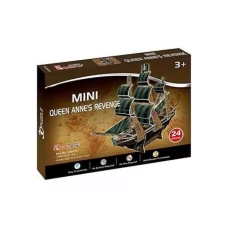 3D пазл CubicFun Мини Корабль Месть королевы Анны S3031h 