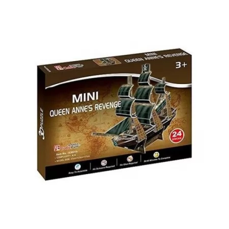 3D пазл CubicFun Мини Корабль Месть королевы Анны S3031h