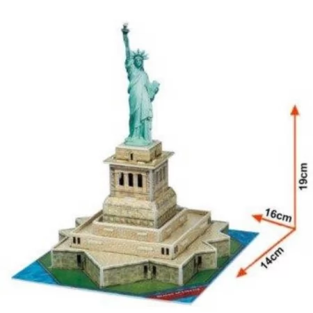 3D пазл CubicFun Мини Статуя Свободы S3026h 3D пазл CubicFun Мини Статуя Свободы S3026h