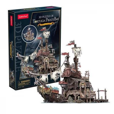 3D пазл CubicFun Пиратский корабль Тортуга T4039h