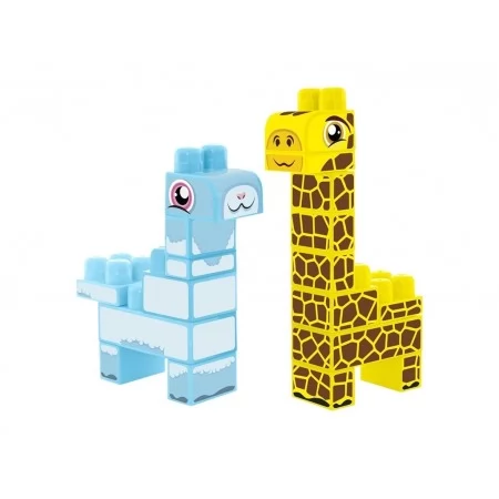 Baby Blocks конструктор Сафари – жирафа и лама Wader 41500
