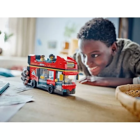 Конструктор LEGO City Красный двухэтажный экскурсионный автобус, 384 детали 60407
