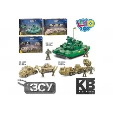 Конструктор военная техника KB 1142-54-55, Kids Bricks, 3 вида (цена за 1шт)