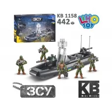 Конструктор катер военный Limo Toy KB 1158 442 детали