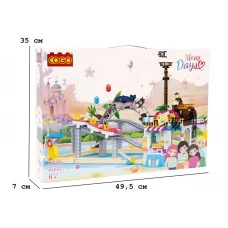 Конструктор Девочки, Американские горки, 648 элементов, COGO 4579