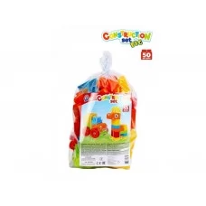 Конструктор Construction set 50 деталей в пакете, Технок 6818