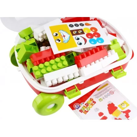 Конструктор Building Blocks 87 деталей в чемодане, Технок 8805 Конструктор Building Blocks 87 деталей в чемодане, Технок 8805