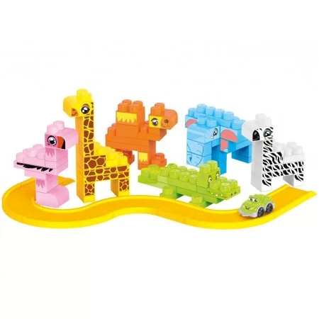 Конструктор Construction Set Сафари животные, 97 деталей, Технок 9383