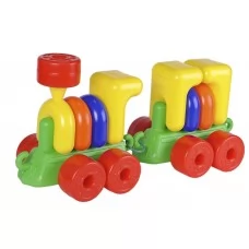 Конструктор Паровозик с вагоном Toys-plast ИП02000