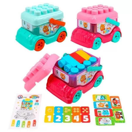 Автобус-конструктор 0396 "Technok Toys", 18 деталей, у сітці