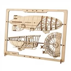 Дерев'яний механічний 3D конструктор Ugears Цепелін 