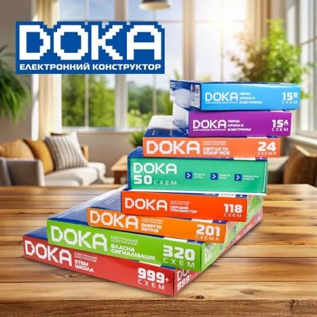Электронный конструктор Doka 320 Схем D70707