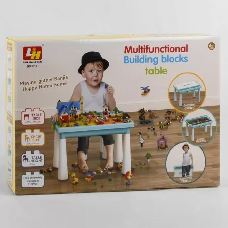 Игровой столик конструктор BabyToys 6318, 515 деталей