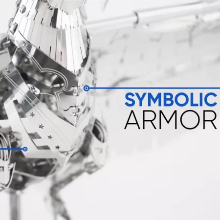 Колекционная модель Metal Time Unity Wings Eagle Silver Armor Crystal Edition MT101SWRSK/READY 