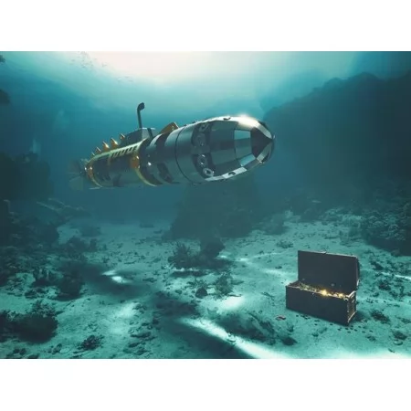 Колекційна модель-конструктор Metal Time Elusive Nautilus Підводний човен механічний MT045