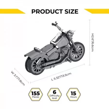 Колекційна модель-конструктор Metal Time Harley Davidson Roadway Fantasy Мотоцикл механічний MT012