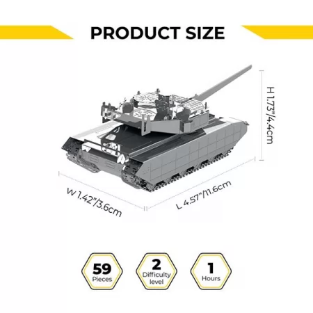 Коллекционная модель-конструктор Metal Time Oplot украинский танк T-84 Оплот MT058 Коллекционная модель-конструктор Metal Time Oplot украинский танк T-84 Оплот MT058