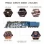 Колекційна модель-конструктор Metal Time Polar Steel color Поїзд кольоровий механічний MT052