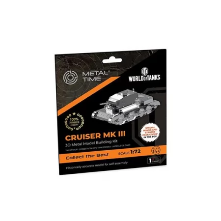Коллекционная модель-конструктор Metal Time World of Tanks танк Cruiser Mk III MT064 Коллекционная модель-конструктор Metal Time World of Tanks танк Cruiser Mk III MT064