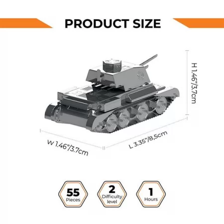 Коллекционная модель-конструктор Metal Time World of Tanks танк Cruiser Mk III MT064 Коллекционная модель-конструктор Metal Time World of Tanks танк Cruiser Mk III MT064