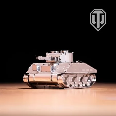 Колекційна модель-конструктор Metal Time World of Tanks танк M4 Sherman MT070