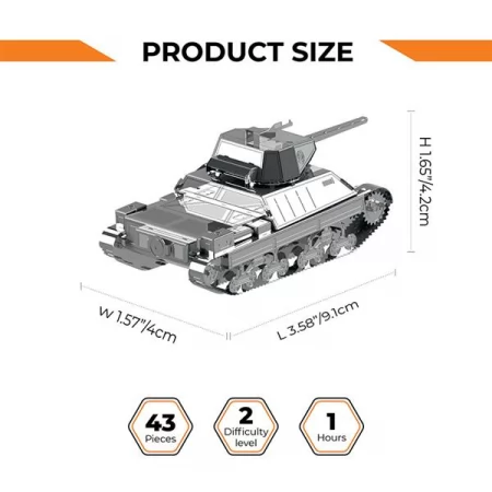 Коллекционная модель-конструктор Metal Time World of Tanks танк P 26/40 MT062 