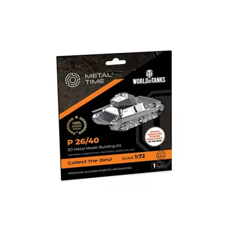Коллекционная модель-конструктор Metal Time World of Tanks танк P 26/40 MT062 