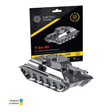 Коллекционная модель-конструктор Metal Time Танк T-34/85 MT071 