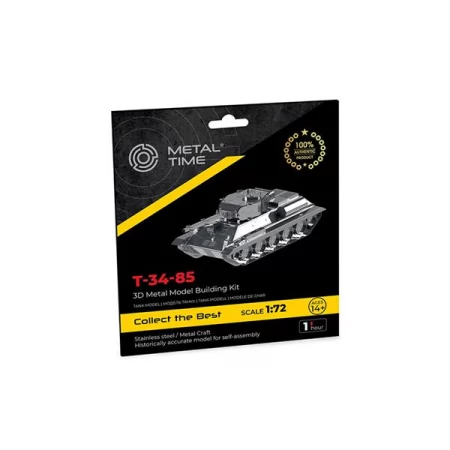 Коллекционная модель-конструктор Metal Time Танк T-34/85 MT071 Коллекционная модель-конструктор Metal Time Танк T-34/85 MT071