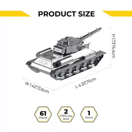 Коллекционная модель-конструктор Metal Time Танк T-34/85 MT071 Коллекционная модель-конструктор Metal Time Танк T-34/85 MT071