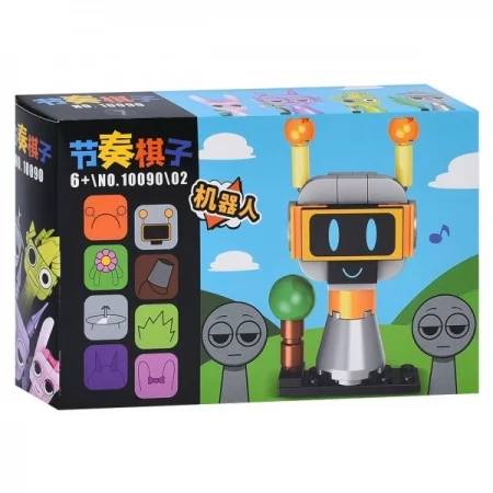 Блочный конструктор BabyToys 10090 с фигурками, набор 16 штук