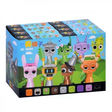 Блочный конструктор BabyToys 10090 с фигурками, набор 16 штук