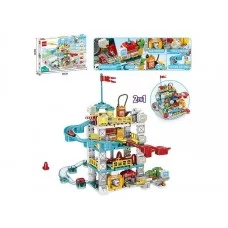Конструктор парковка BabyToys 16003 B з 6 машинками, 212 деталей
