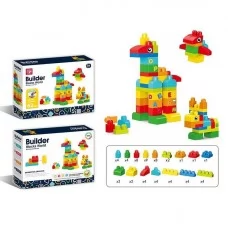 Блочний конструктор BabyToys 188-646 62 деталі з буквами