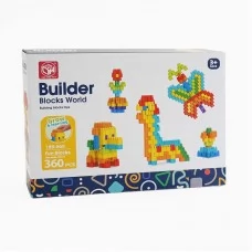 Конструктор блочный BabyToys 188-669 360 деталей разноцветный