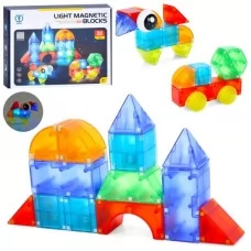 Магнитный конструктор BabyToys 2203 со светом, 34 детали Магнитный конструктор BabyToys 2203 со светом, 34 детали