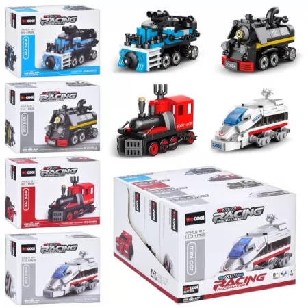 Конструктор железнодорожный транспорт BabyToys 22083 98 деталей