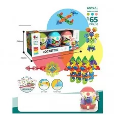 Игольчатый конструктор BabyToys 303-18, 65 деталей для детей