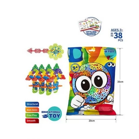 Конструктор голчастий BabyToys 304 Y-18, 38 деталей