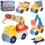 Constructor construction equipment BabyToys 366 on screws with screwdriver